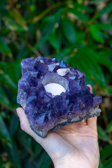 Amethyst Candle Holder